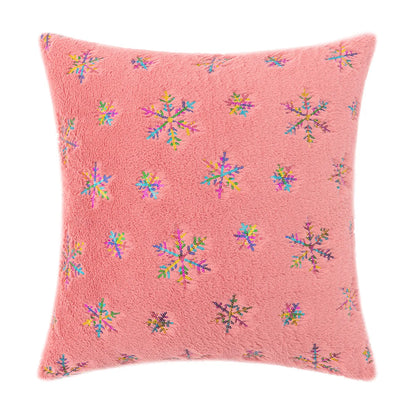 DecorBites™ Bronzed Feather Style Plush Pillowcase - Festive Home Decor