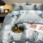 Decobites Mulberry Silky Blending Duvet Cover Set with Sheets Luxury Queen Bedding Sets