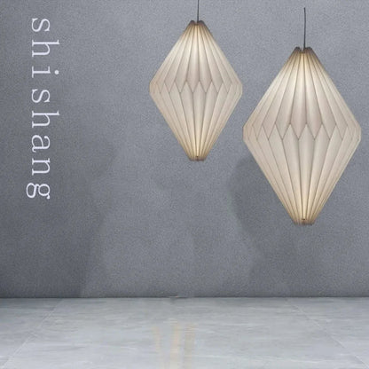 Nordic White Origami Paper Pendant Lamp Shade