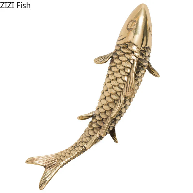 Gold Coral Fish Wall Decor