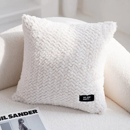 Funda de cojín DecorBites™ con textura geométrica y felpa - Fundas de almohada de estilo nórdico moderno