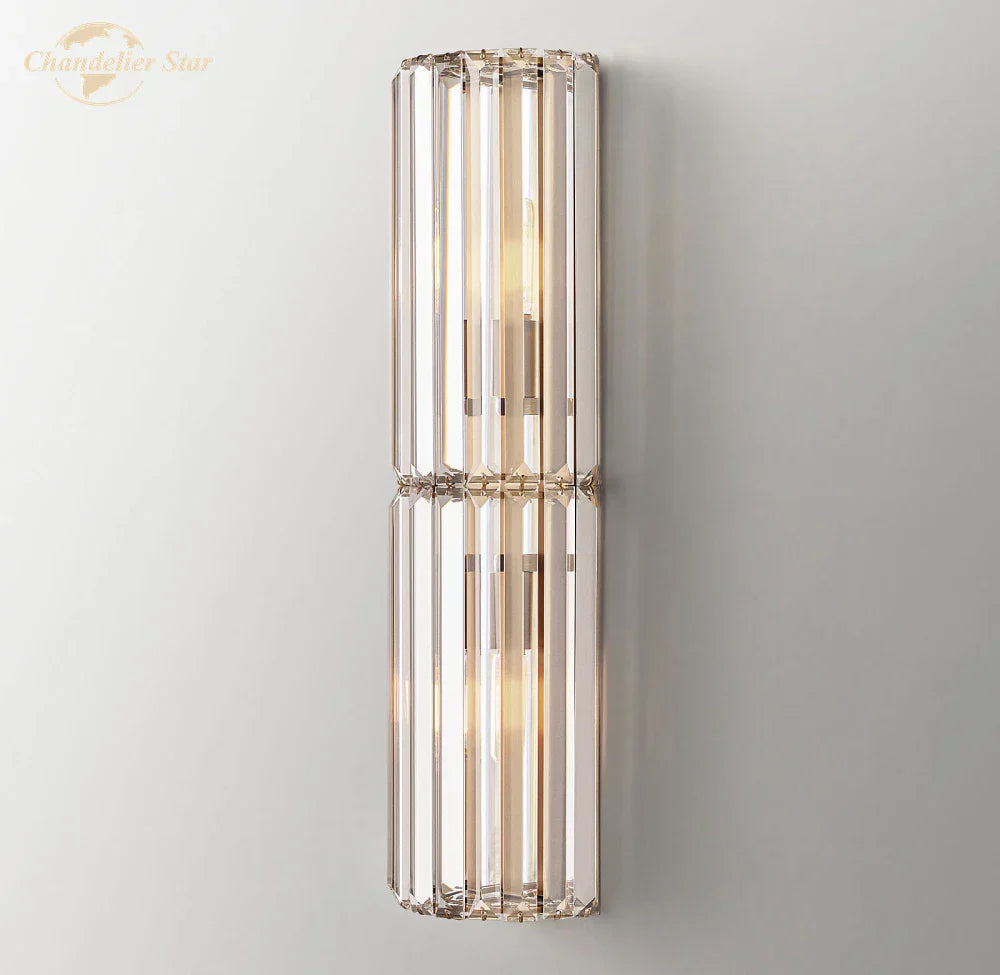 DecorBites™ Crystal LED Wall Sconce for Living Room, Bedroom, Bathroom - Modern Indoor Lighting