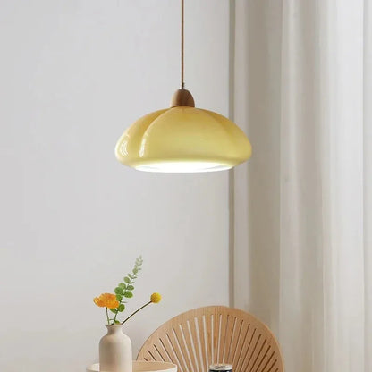 Lámpara de araña de calabaza de cristal DecorBites™ para iluminación de balcones, dormitorios y restaurantes.