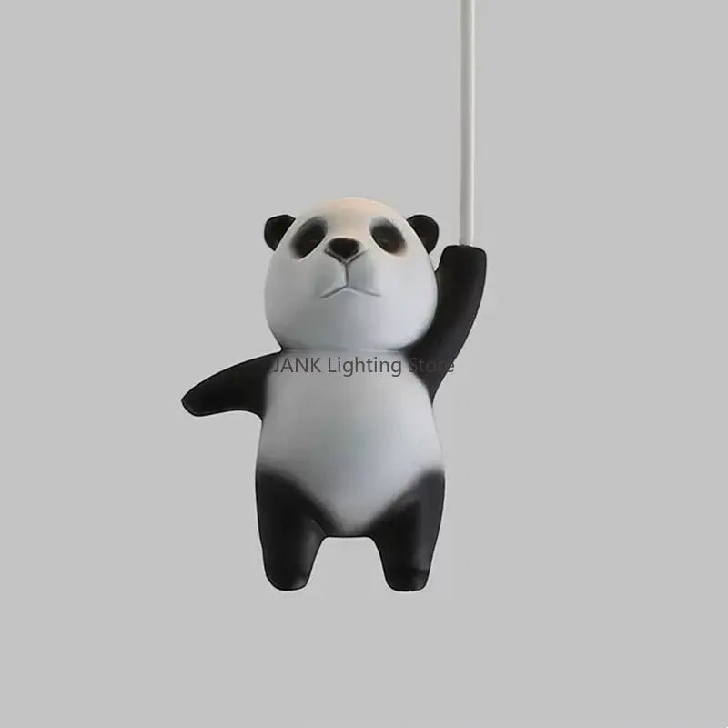 DecorBites™ Kids Cartoon Panda Polar Bear Ceiling Light Chandelier for Boys and Girls' Bedroom