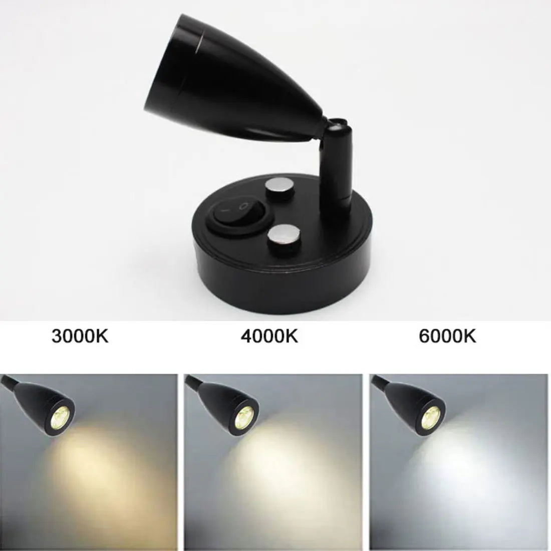 مصباح قراءة LED 12 فولت من DecorBites™ للإضاءة الداخلية للقوارب والمقطورات والمركبات الترفيهية