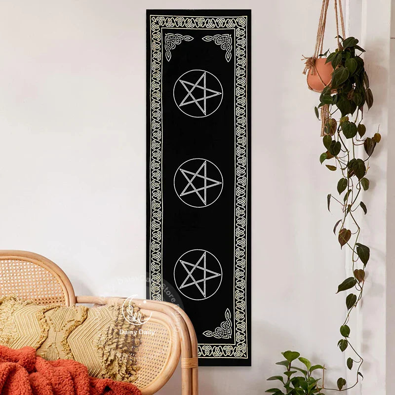 Decobites Indian Three Pentagram Tapestry Wall Hanging for Boho Room Decor