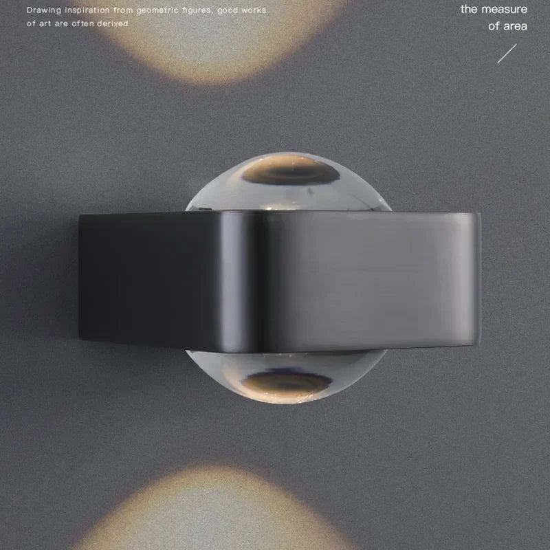 ديكوربايتس™ مصباح حائط نحاسي لغرفة النوم، مصابيح LED حديثة برأسين، شمعدان فاخر لغرفة المعيشة