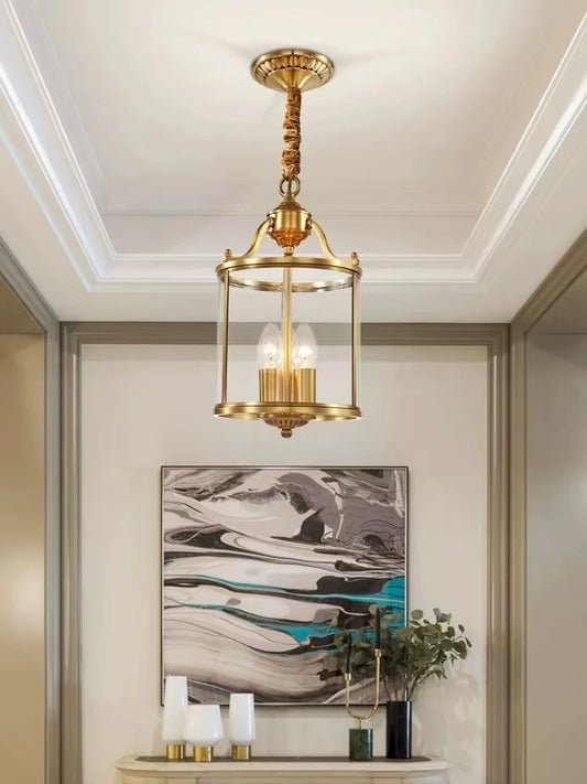 DecorBites™ Bronze Glass Chandelier Pendant Lights for Country Home Decor