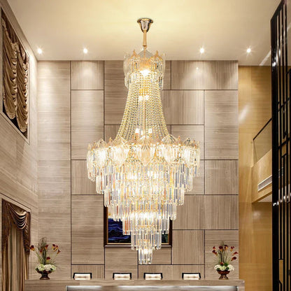 DecorBites™ Elegant Simple Staircase Chandelier LED Livingroom Villa Creative Hotel Lighting