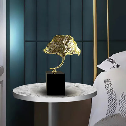 ديكورات منزلية من DecorBites™ منحوتة معدنية على شكل ورقة الجنكة