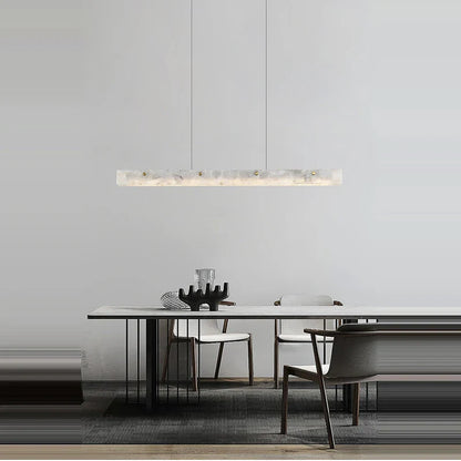 DecorBites™ Art Deco Marble Steel Chandelier: Modern LED Black Gold Lighting for Dinning Room
