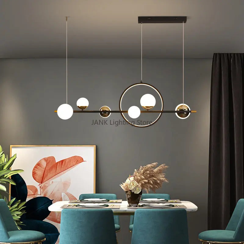 White Nordic Pendant Light 100cm Restaurant Style