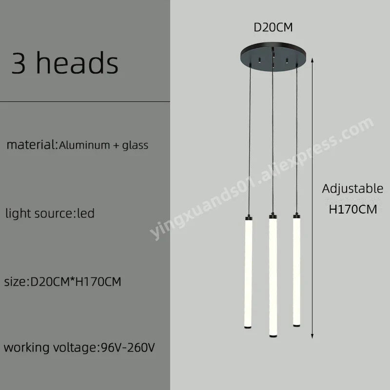 DecorBites™ LED Staircase Chandelier for Home Hotel Hall Lighting