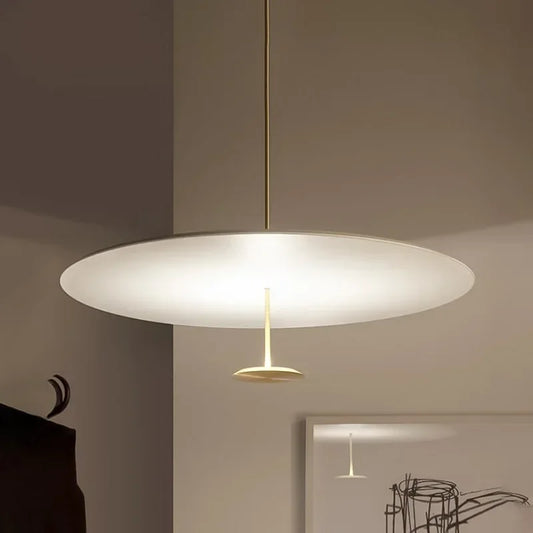 DecorBites™ Gold Black Pendant Light for Living Room, Elegant Minimalist Ring Suspension Lamp