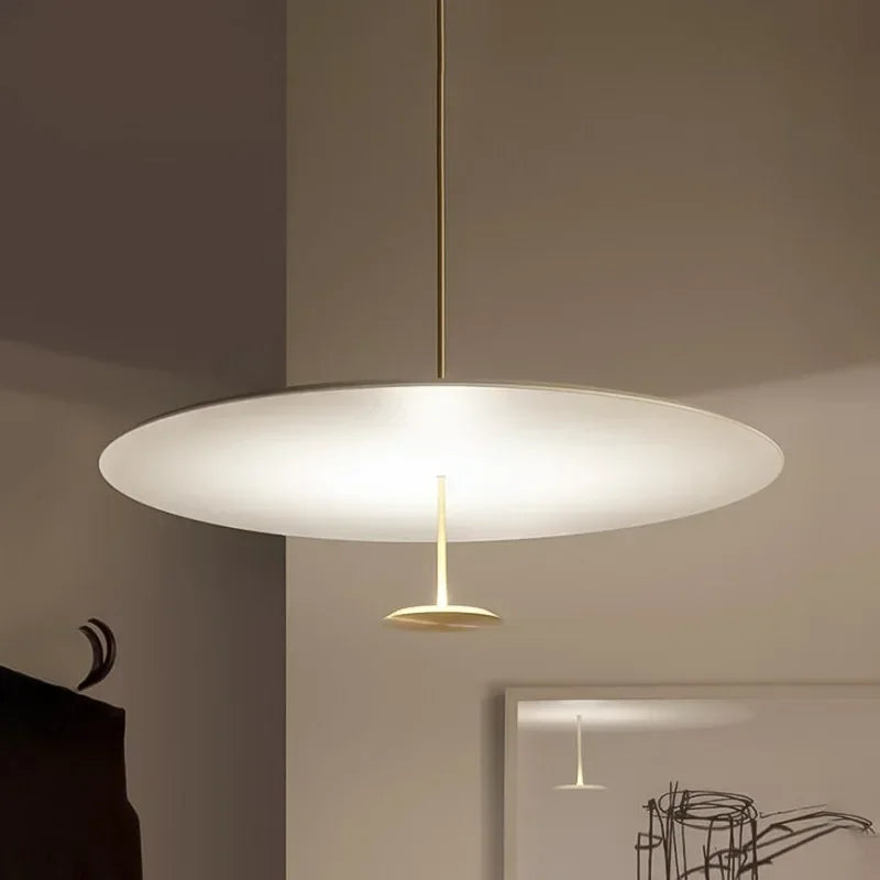 Lámpara colgante de anillo minimalista elegante Decorbites™ Gold Black para sala de estar