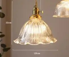 ديكوربايتس™ مصابيح معلقة زجاجية زرقاء لغرفة النوم وغرفة الطعام وغرفة المعيشة