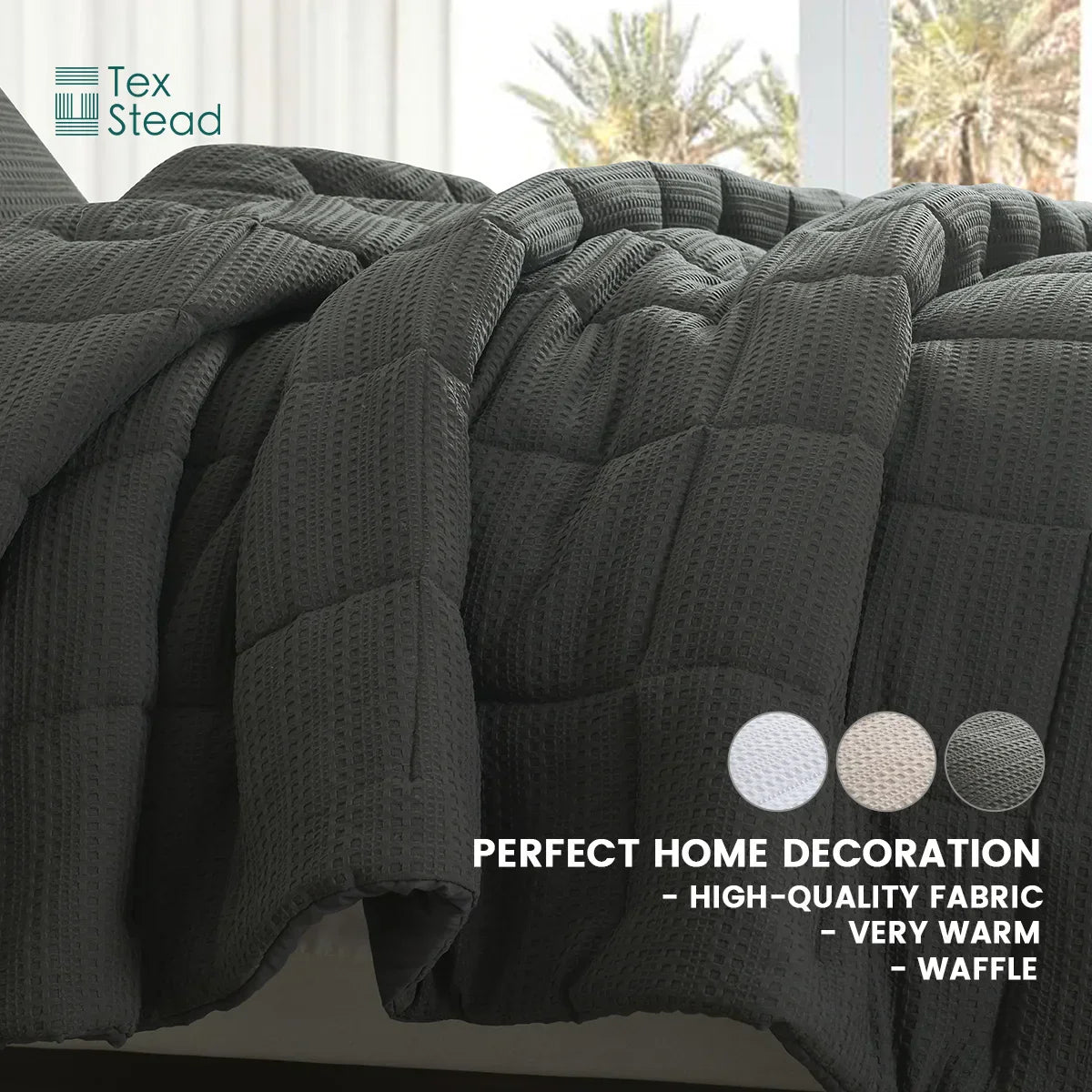 Edredón DecorBites™ para todas las estaciones, ideal para el invierno y lavable a máquina.