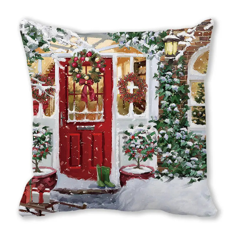 DecorBites™ Christmas Short Plush Pillowcase 45x45cm Home Decor