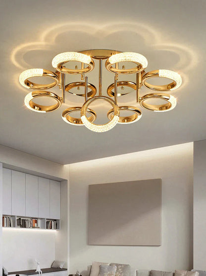 DecorBites™ Circle Ring LED Ceiling Light - Modern Minimalist Luxury Acrylic Bedroom Lighting Fixtures