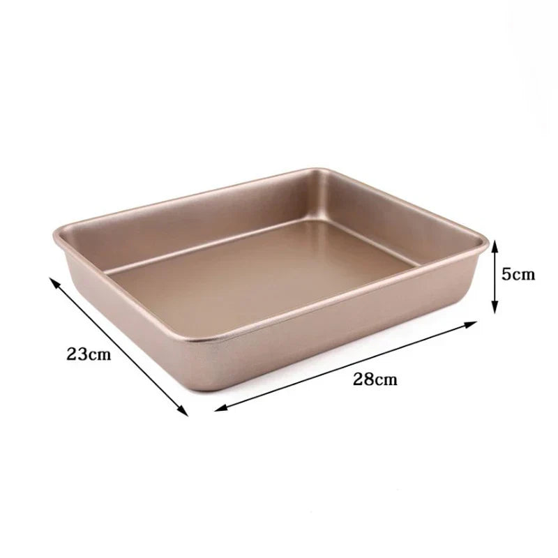 DecorBites™ Carbon Steel Cake Baking Tray Non-Stick Bread Mold Bakeware