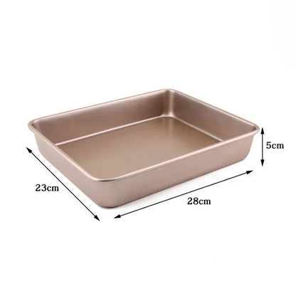 DecorBites™ Carbon Steel Cake Baking Tray Non-Stick Bread Mold Bakeware