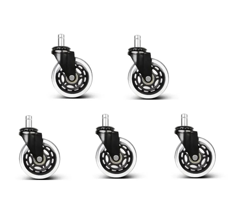 DecorBites™ Rueda giratoria de 3 pulgadas para silla de oficina, resistente y suave, con rodillos de seguridad.