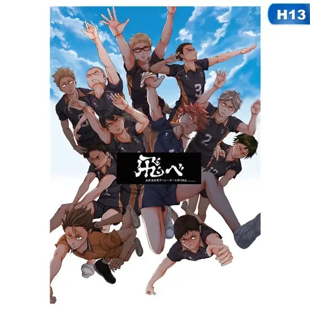DecorBites™ Kids Haikyuu Volleyball Anime Canvas Poster