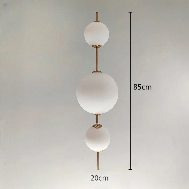 Lámpara colgante LED con bola de cristal DecorBites™ para restaurantes, cafeterías, dormitorios y cocinas modernas.