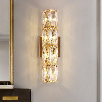 DecorBites™ Crystal Wall Lamp: Elegant Living Room TV Background Bedroom Bedside Light