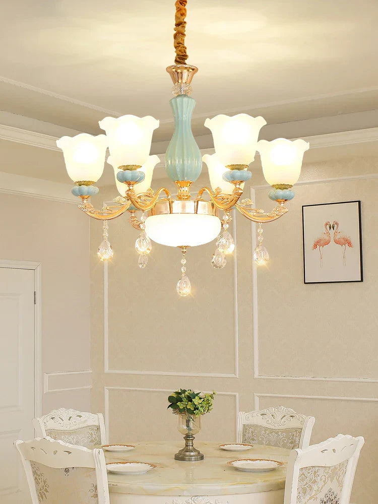 Decorbites™ Lámpara de Araña Europea de Lujo para Sala de Estar, Dormitorio, Comedor - Diseño Moderno y Elegante