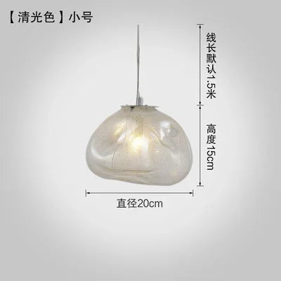 DecorBites™ Cloud Glass Pendant Lights | Nordic Modern Blown Crystal Suspension Lamps