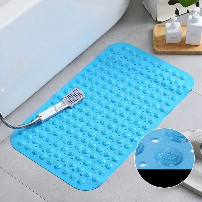 Decobites Non-Slip Bathtub Mat with Drain Hole and Suction Cups