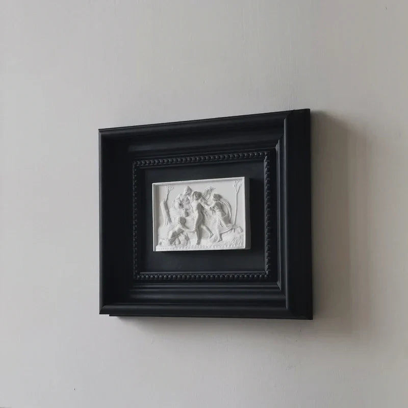 DecorBites™ Abstract Figure Relief Sculpture Decorative Painting Wall Decoration