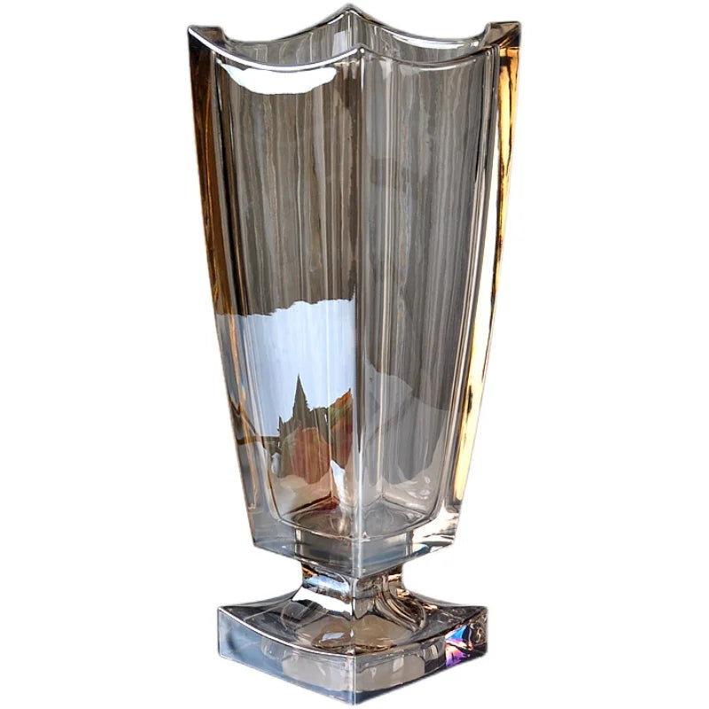 DecorBites™ Large Crystal Glass Fruit Plate | Elegant Home Luxury Decor Ornaments