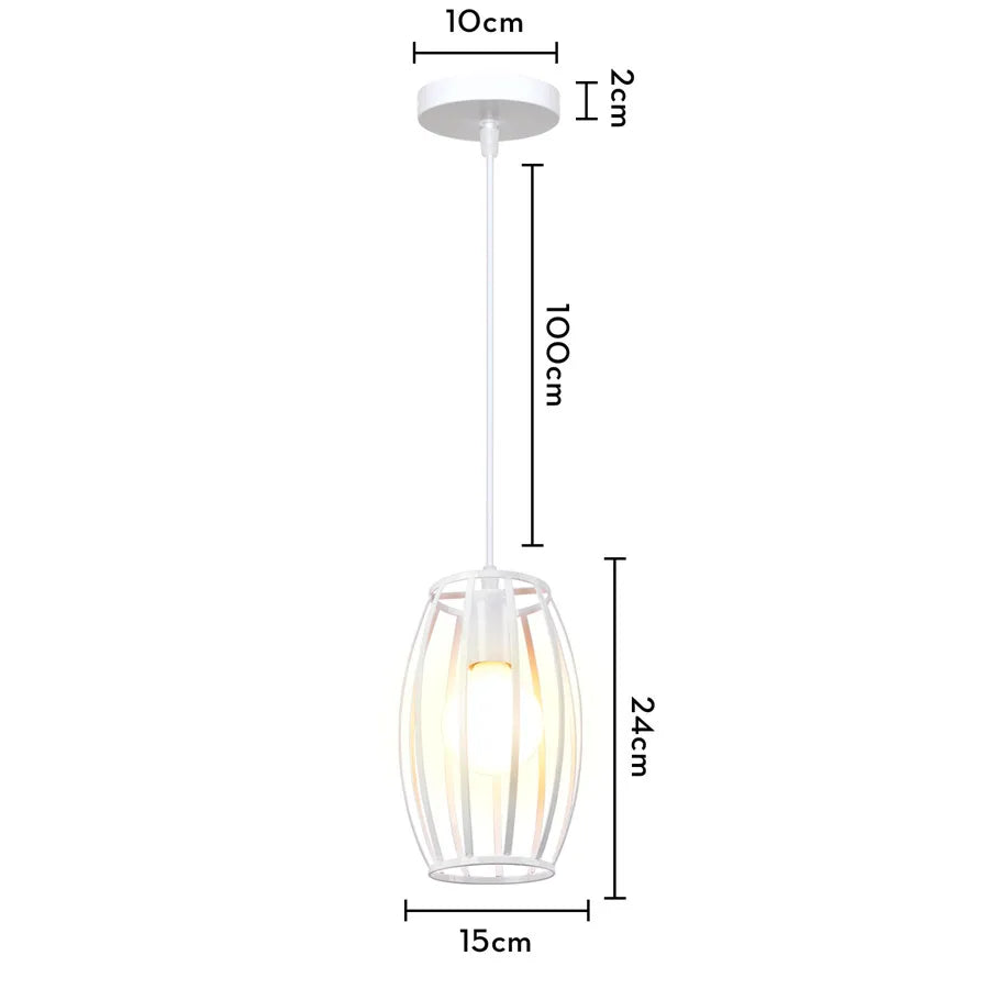 DecorBites™ Industrial Metal Ball Pendant Light for Bedroom Kitchen Island