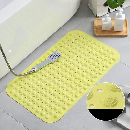 Decobites Non-Slip Bathtub Mat with Drain Hole and Suction Cups