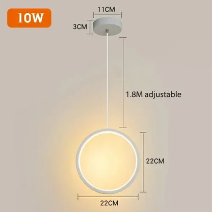 Lámparas colgantes LED geométricas DecorBites™ para sala de estar, dormitorio y cocina; modernas lámparas colgantes decorativas.