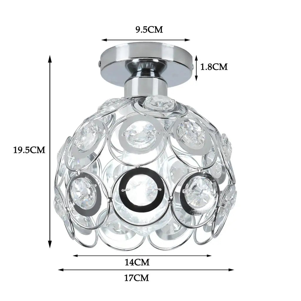 DecorBites™ Glass Crystal LED Ceiling Chandelier for Home Decor