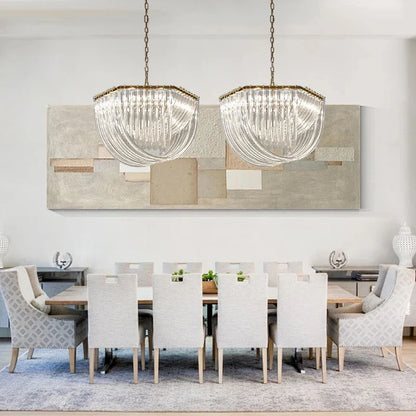 DecorBites™ Glass Crystal Pendant Lights for Kitchen Island Bar - Elegant Luxury LED Lamps