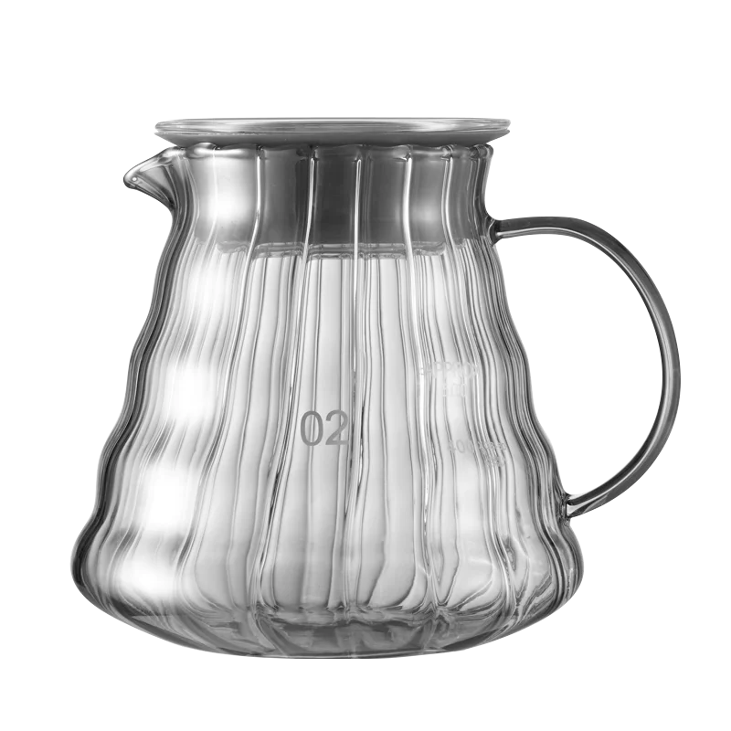 Decorbites™ Cafetera de Vidrio: Tetera Artesanal para Compartir, Taza con Filtro y Tetera