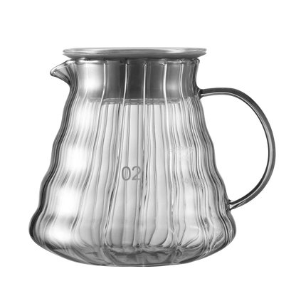 Decorbites™ Cafetera de Vidrio: Tetera Artesanal para Compartir, Taza con Filtro y Tetera