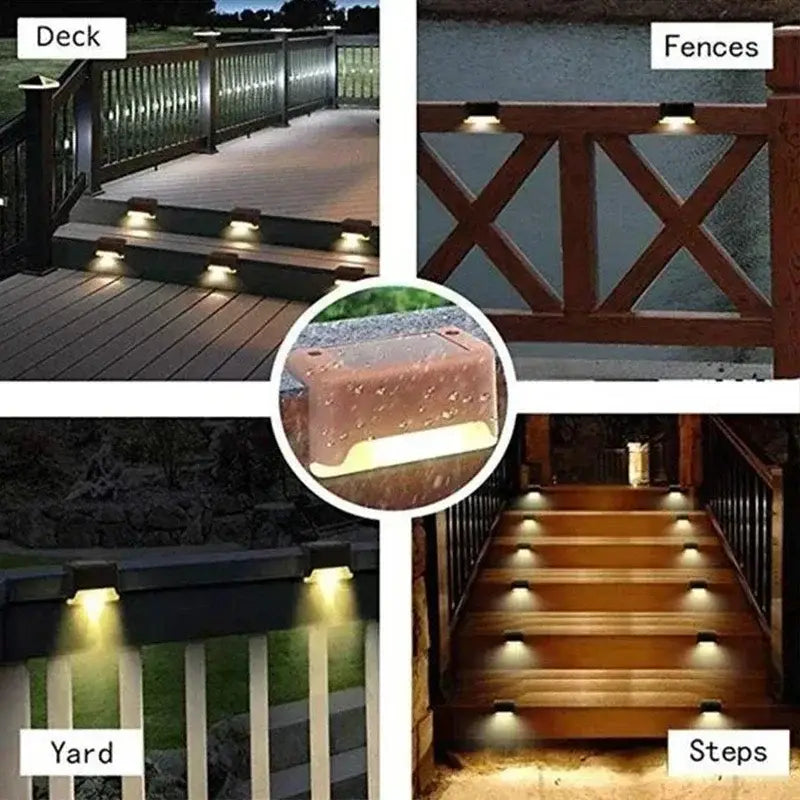 Conjunto de Luces LED Solares para Escaleras Exteriores Decorbites™