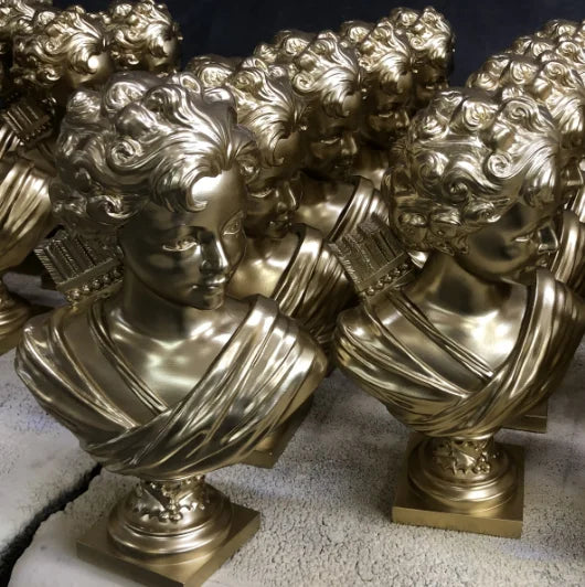 DecorBites™ 12.2" Cupid Statue Plaster Sculpture for Painting Practice and Home Decor