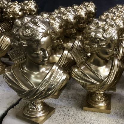 DecorBites™ 12.2" Cupid Statue Plaster Sculpture for Painting Practice and Home Decor