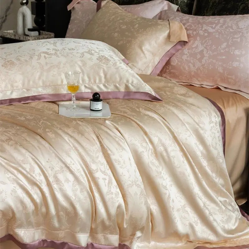 Conjunto de Ropa de Cama Luxe Eucalyptus™ en Negro/Oro de Decorbites - Suave como la Seda y Amigable con la Piel
