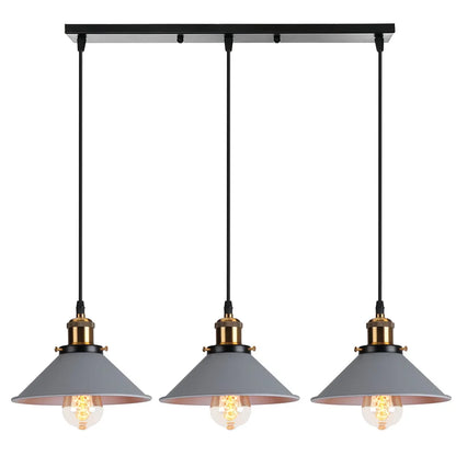 Decorbites™ Industrielle Nordische Pendelleuchten mit Mehrfarbiger Lampenschirm für Küche und Esszimmer