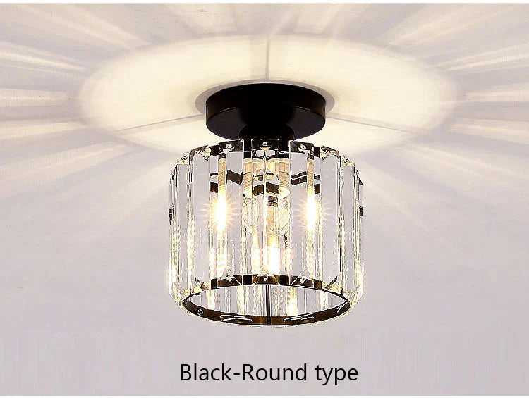 DecorBites™ Crystal LED Ceiling Light for Home Decor, Modern Aisle Light Fixture for Bedroom Living Room