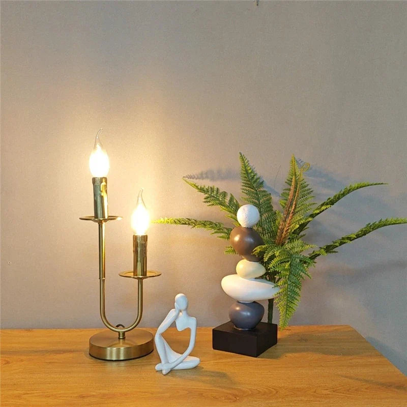 DecorBites™ Industrial Retro Candle Floor Lamp for Living Room Bedroom Study