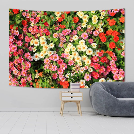 Decobites Floral Hanging Tapestries: Boho Fabric Decor for Aesthetic Bedroom Decor.