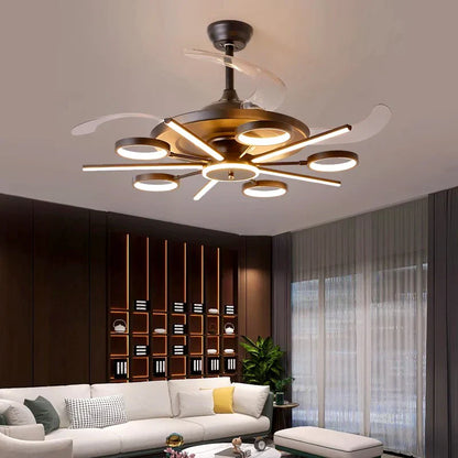 DecorBites™ Kids Bedroom LED Ceiling Fan with Bladeless Design and Remote Control